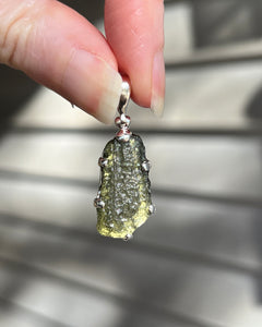 Genuine Czech Moldavite pendant 5.4 carats