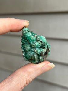 Collectors Carved Emerald Ganesha