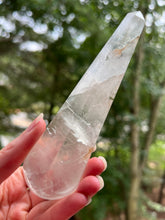 Load image into Gallery viewer, Clear (Colorless) Fluorite Bodywork wands (5.5 inch medium size)