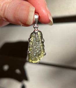 Genuine Czech Moldavite pendant 5.4 carats