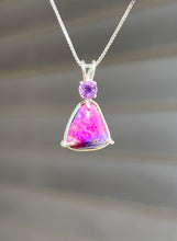 Load image into Gallery viewer, Hot pink Sugilite necklace with Amethyst