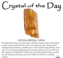 Load image into Gallery viewer, Imperial Topaz crystal pendant with rainbows galore