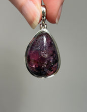 Load image into Gallery viewer, One of a kind - RARE XL Gem Grade Siberite aka Purple Tourmaline pendant