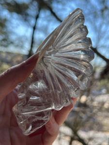 “Chief” Winged Star Being Traveler Skull in Smoky Quartz - Collectors crystal Specimen