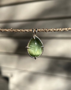 Abundance Unlocked - Cats Eye Jade pendant