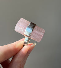 Load image into Gallery viewer, Naturally Double Terminated Pink Tourmaline crystal pendant