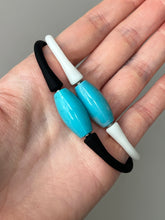 Load image into Gallery viewer, 🧿 Turquoise Protection bead Silicone stretchy bracelets - white strap