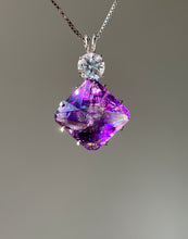 Load image into Gallery viewer, One of a kind Top Quality Amethyst Magician Stone necklace with XL flawless Phenacite