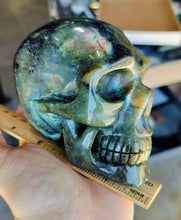 Load image into Gallery viewer, The Space Time Wizard Labradorite Skull Being