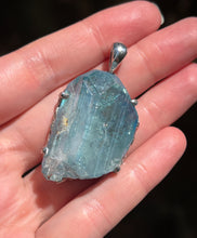 Load image into Gallery viewer, Collectors Drop - XL Aqua Aura Danburite pendant