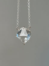 Load image into Gallery viewer, Herkimer Diamond Crystal necklace with Record Keepers and Inner Child crystals on 24 inch chain