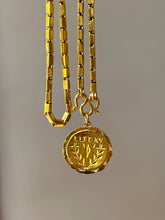 Load image into Gallery viewer, 23k solid yellow gold 22 inch Thai baht chain necklace with pretzel clasp - stamped “965%”