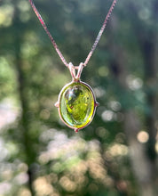 Load image into Gallery viewer, Gem quality gumdrop Peridot necklace with special inclusions