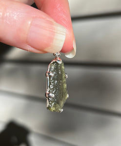 Genuine Czech Moldavite pendant 5.4 carats