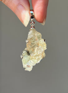 Fluorescent Hyalite Opal pendant