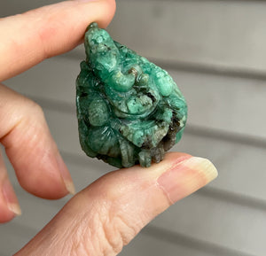 Collectors Carved Emerald Ganesha