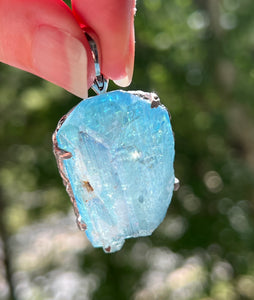 Collectors Drop - XL Aqua Aura Danburite pendant