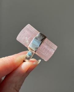 Naturally Double Terminated Pink Tourmaline crystal pendant