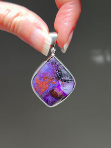 Collectors Drop - Multi color Sugilite pendant