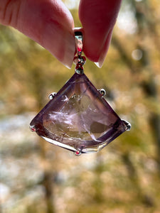 Faceted Natural Ametrine pendant