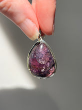 Load image into Gallery viewer, One of a kind - RARE XL Gem Grade Siberite aka Purple Tourmaline pendant