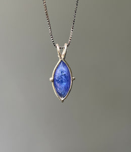 Top Quality Tanzanite necklace with incredible shimmer