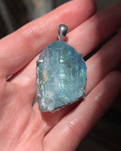 Load image into Gallery viewer, Collectors Drop - XL Aqua Aura Danburite pendant