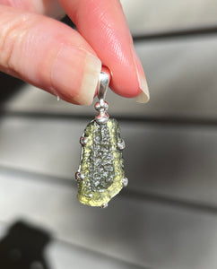 Genuine Czech Moldavite pendant 5.4 carats