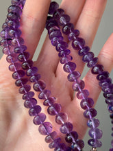 Load image into Gallery viewer, High quality Amethyst bead necklace with 925 sterling silver clasp