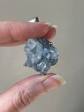 Load image into Gallery viewer, Gemmy, Ethereal Blue Celestite druzy cluster pendant