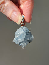 Load image into Gallery viewer, Gemmy, Ethereal Blue Celestite druzy cluster pendant