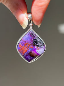 Collectors Drop - Multi color Sugilite pendant