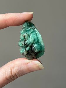 Collectors Carved Emerald Ganesha