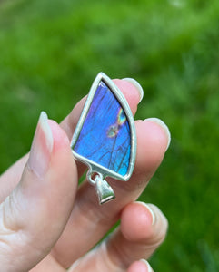 Top quality Neon Blue and Purple Spectrolite Labradorite pendant