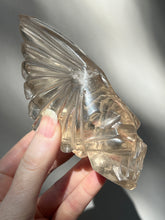 Load image into Gallery viewer, “Chief” Winged Star Being Traveler Skull in Smoky Quartz - Collectors crystal Specimen