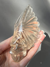 Load image into Gallery viewer, “Chief” Winged Star Being Traveler Skull in Smoky Quartz - Collectors crystal Specimen