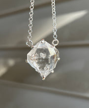 Load image into Gallery viewer, Herkimer Diamond Crystal necklace with Record Keepers and Inner Child crystals on 24 inch chain