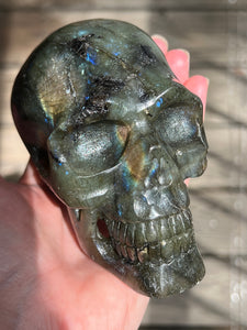 The Space Time Wizard Labradorite Skull Being