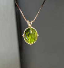 Load image into Gallery viewer, Gem quality gumdrop Peridot necklace with special inclusions