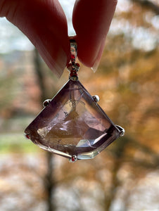 Faceted Natural Ametrine pendant