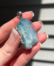 Load image into Gallery viewer, Collectors Drop - XL Aqua Aura Danburite pendant