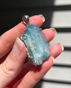 Collectors Drop - XL Aqua Aura Danburite pendant