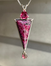 Load image into Gallery viewer, Top Quality Eudialyte, Pink Tourmaline &amp; Watermelon Tourmaline necklace