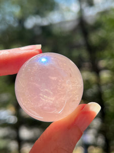 Angel Aura Rose Quartz Sphere 34mm