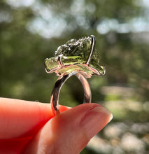 Load image into Gallery viewer, Collectors Drop - RARE Lord Ganesha carved Moldavite size 8 - One of a kind