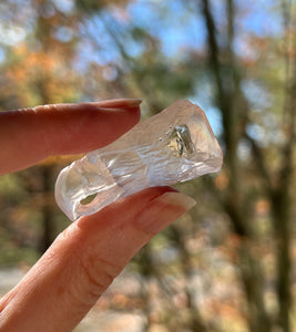 360 Eagle Head Carved Danburite point - one of a kind