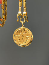 Load image into Gallery viewer, 23k solid yellow gold 22 inch Thai baht chain necklace with pretzel clasp - stamped “965%”