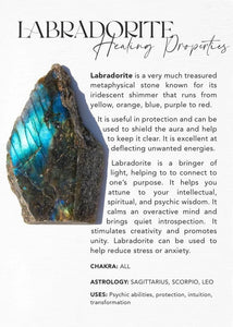 The Space Time Wizard Labradorite Skull Being