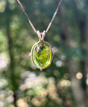 Load image into Gallery viewer, Gem quality gumdrop Peridot necklace with special inclusions