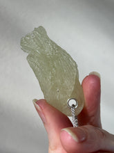 Load image into Gallery viewer, 109.4 carat 360 carved Libyan Desert Glass Dragon Head pendant